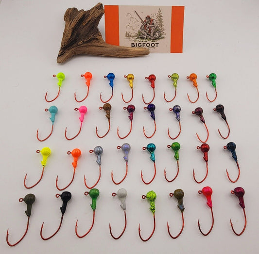 1/8oz Roundhead Jigs 32 Colors Made in USA